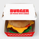 Burger Plush Zip Pouch