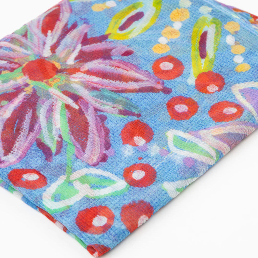 Bushtucker Silk Chiffon Scarf - Sally White