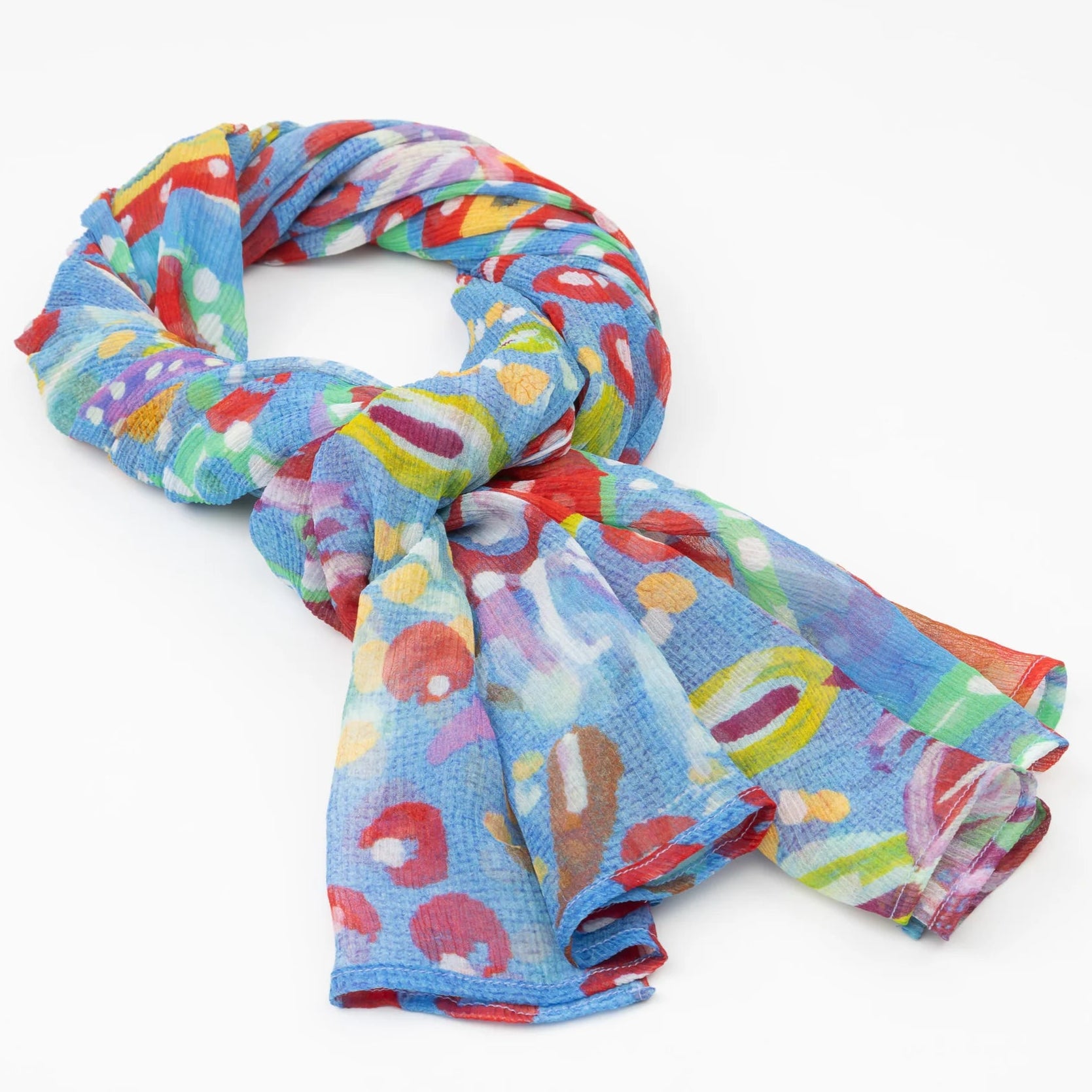 Bushtucker Silk Chiffon Scarf - Sally White