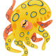 Busy Blue-Ringed Octopus Brooch
