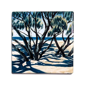 Under the Casuarinas Ceramic Coaster