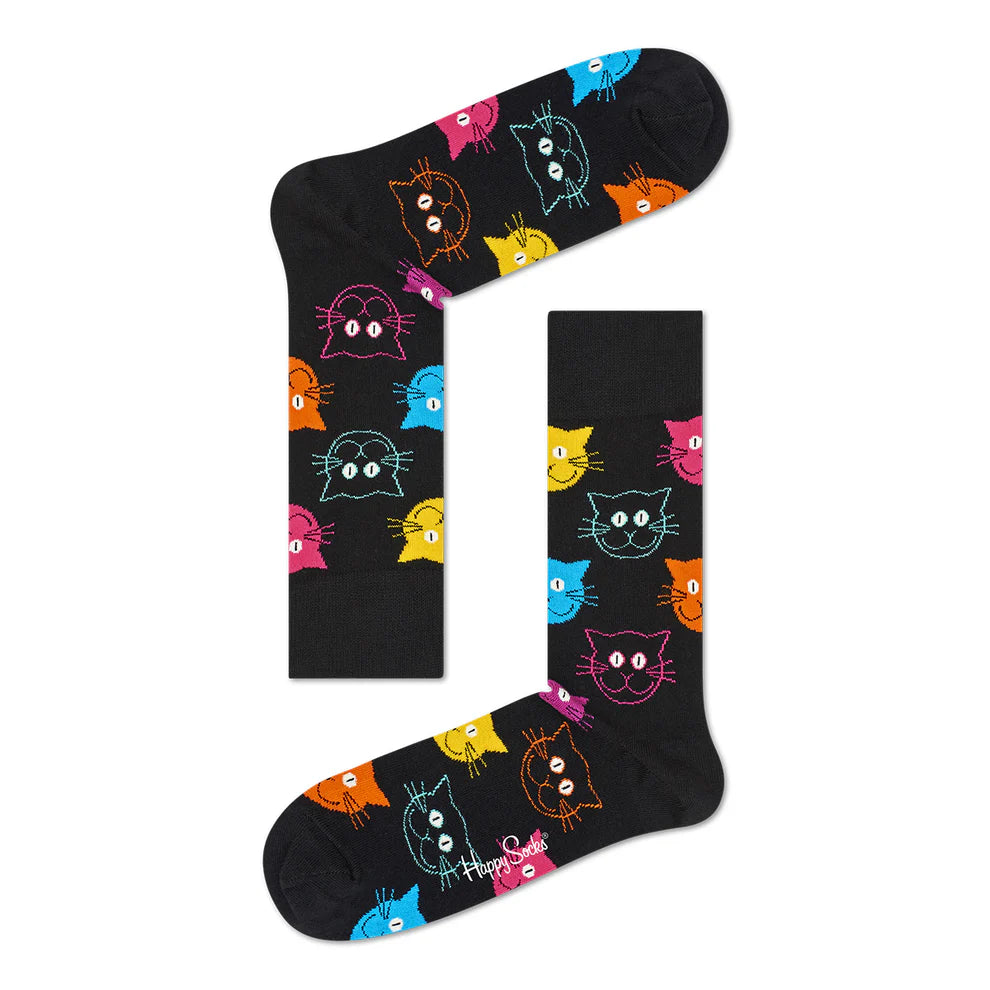 Cat Black Socks