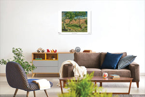 Cattle and creek Poster - Kenneth Macqueen