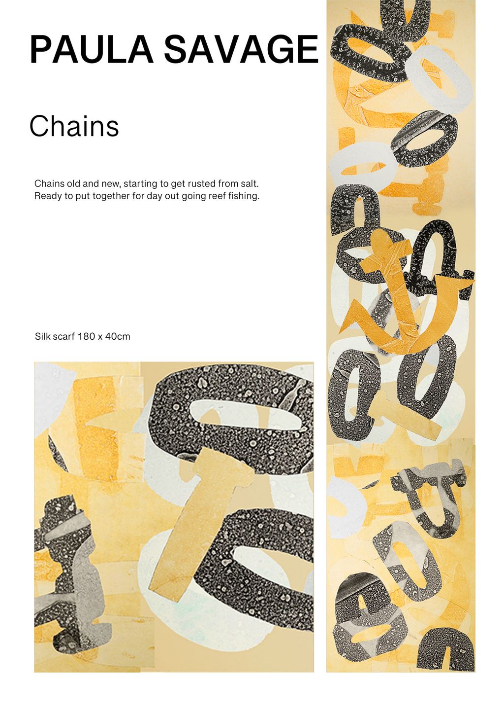 Chains Silk Scarf - Paula Savage