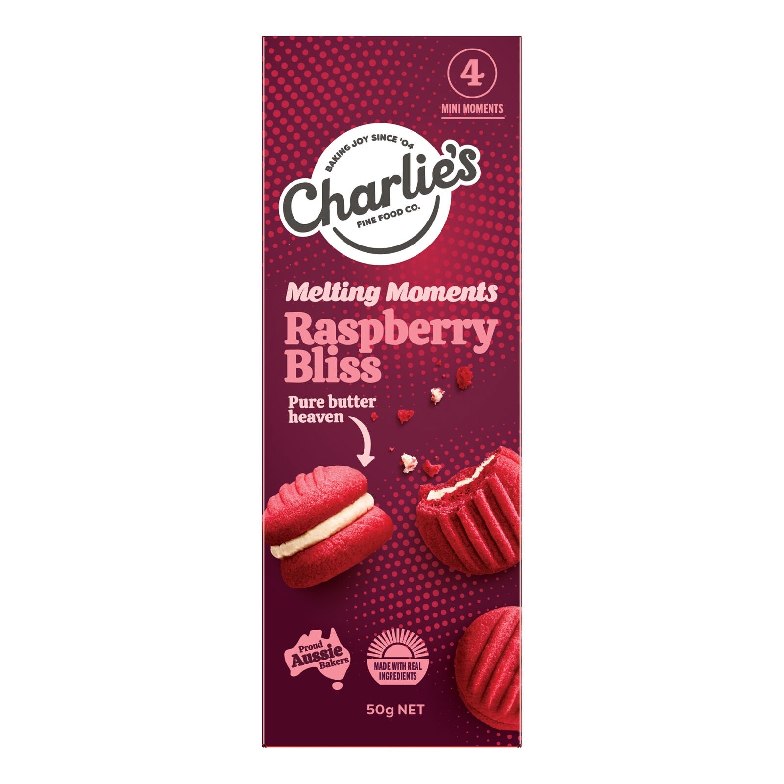Charlie's Melting Moments Raspberry Bliss
