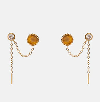 Chloris Tigers Eye Earrings