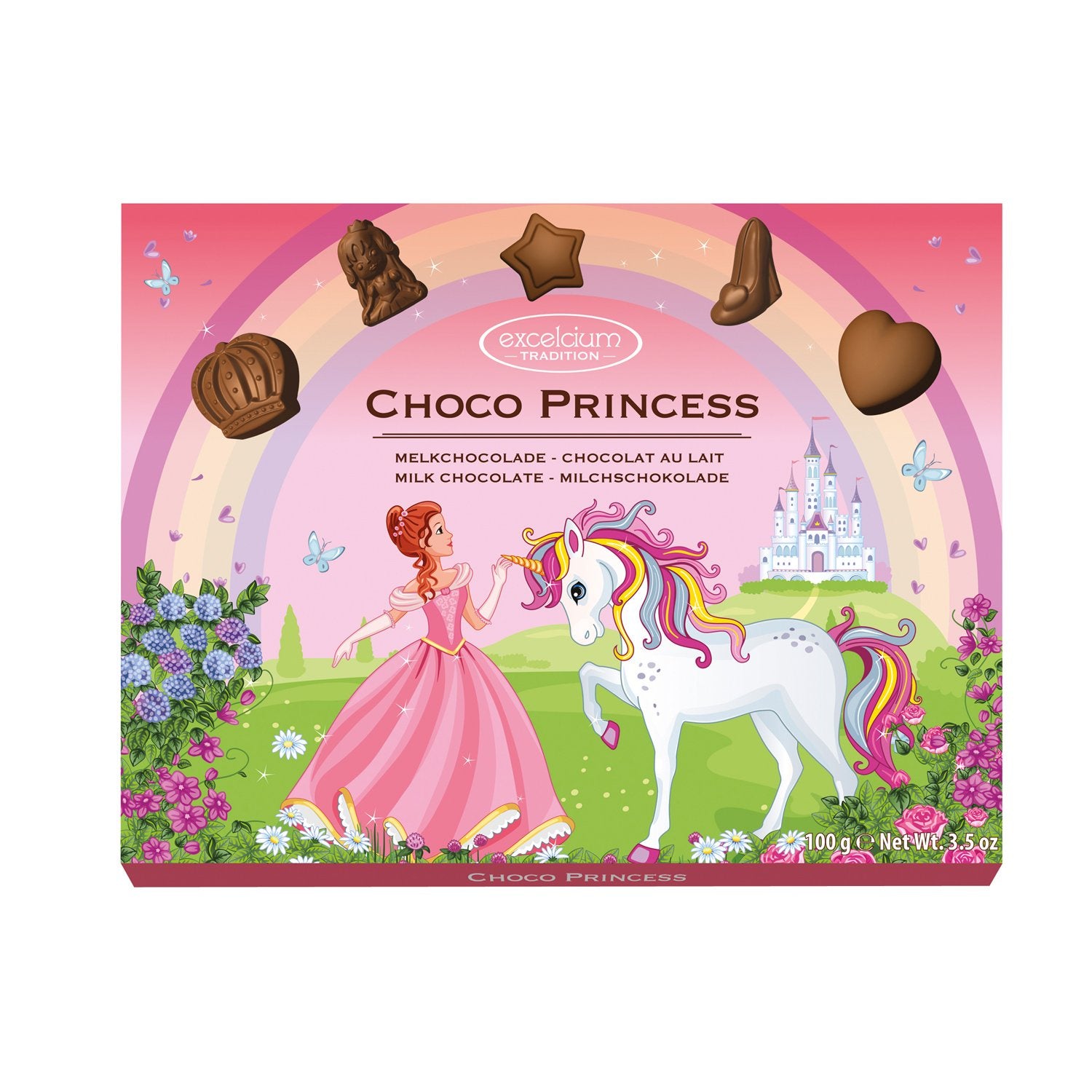 Excelcium Choco Princess Milk Chocolate Pieces 100g
