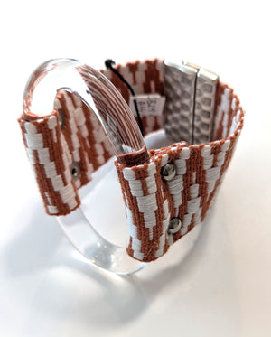 Fabric and Acrylic Cuff