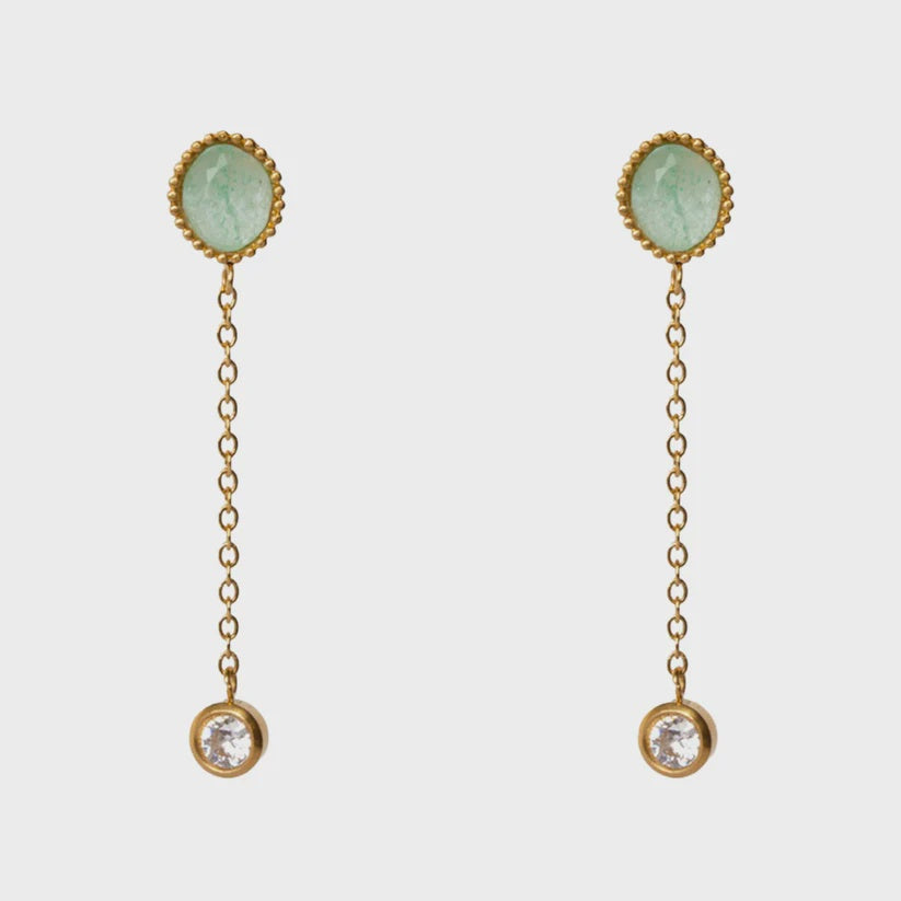 Clio Earrings Aventurine