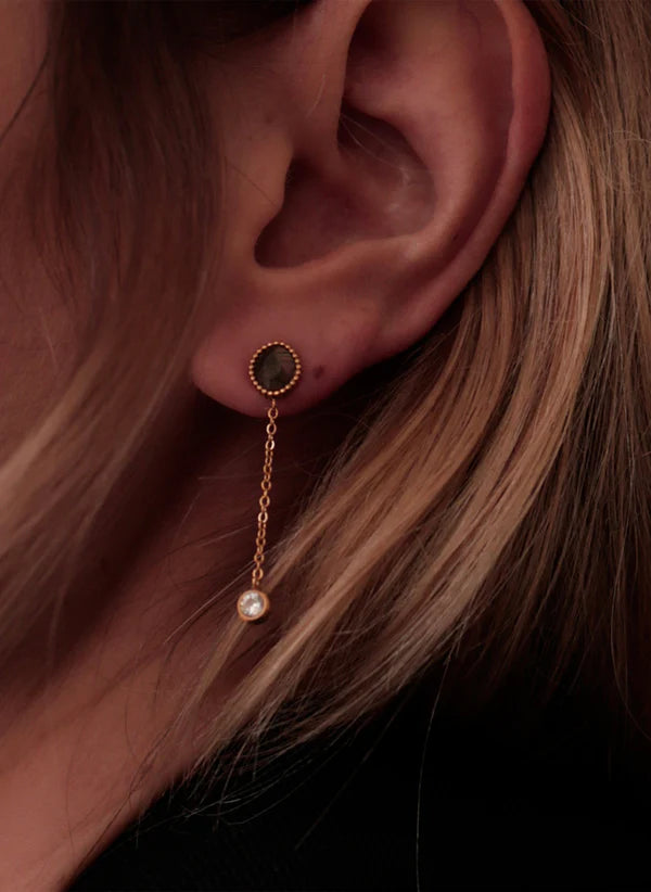 Clio Earrings Labradorite