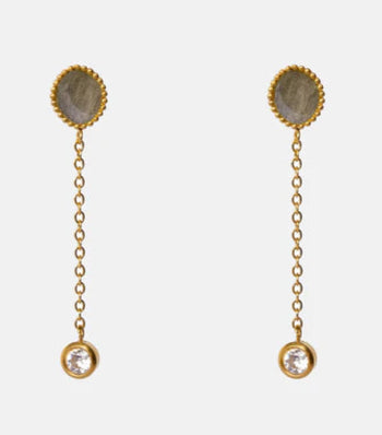 Clio Earrings Labradorite