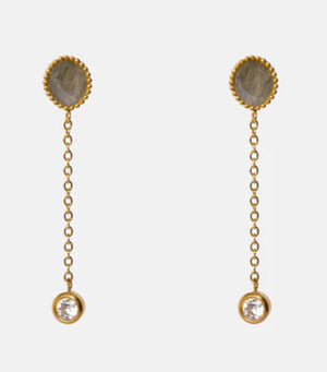 Clio Earrings Labradorite