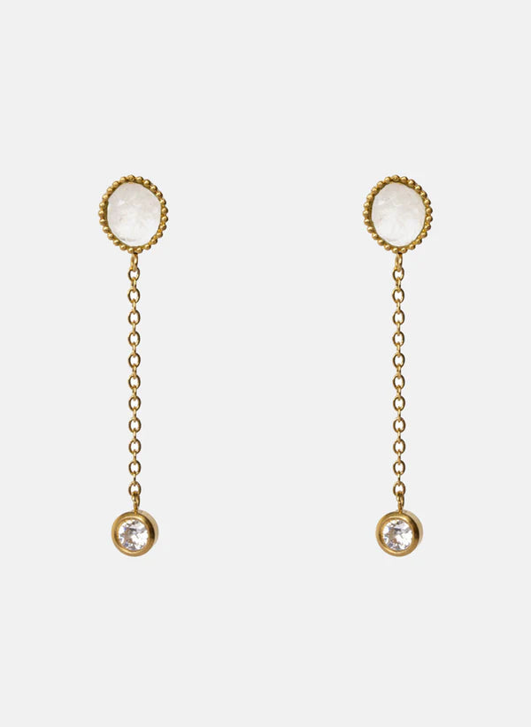 Clio Earrings Moonstone