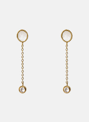 Clio Earrings Moonstone