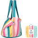 Coastal Candy Beach Tote Bag Medium