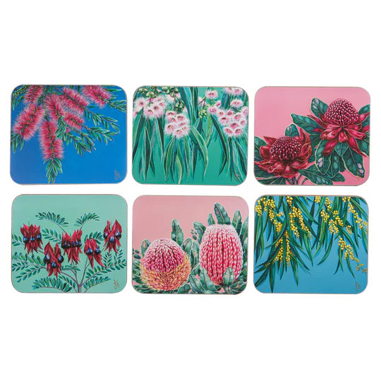 Native Flora 6pk Coaster