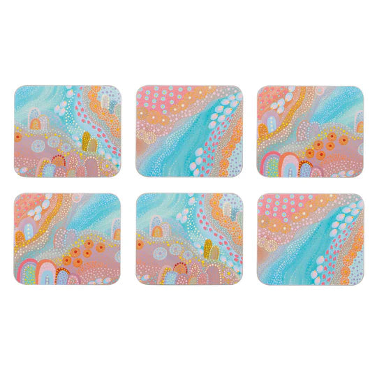 Koort Boodja - Heart Country Assorted 6pk Coasters