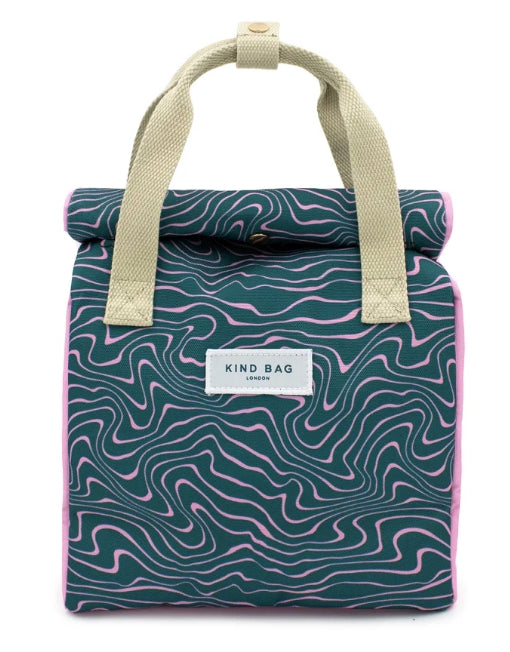 Contours Green & Pink Lunch Bag