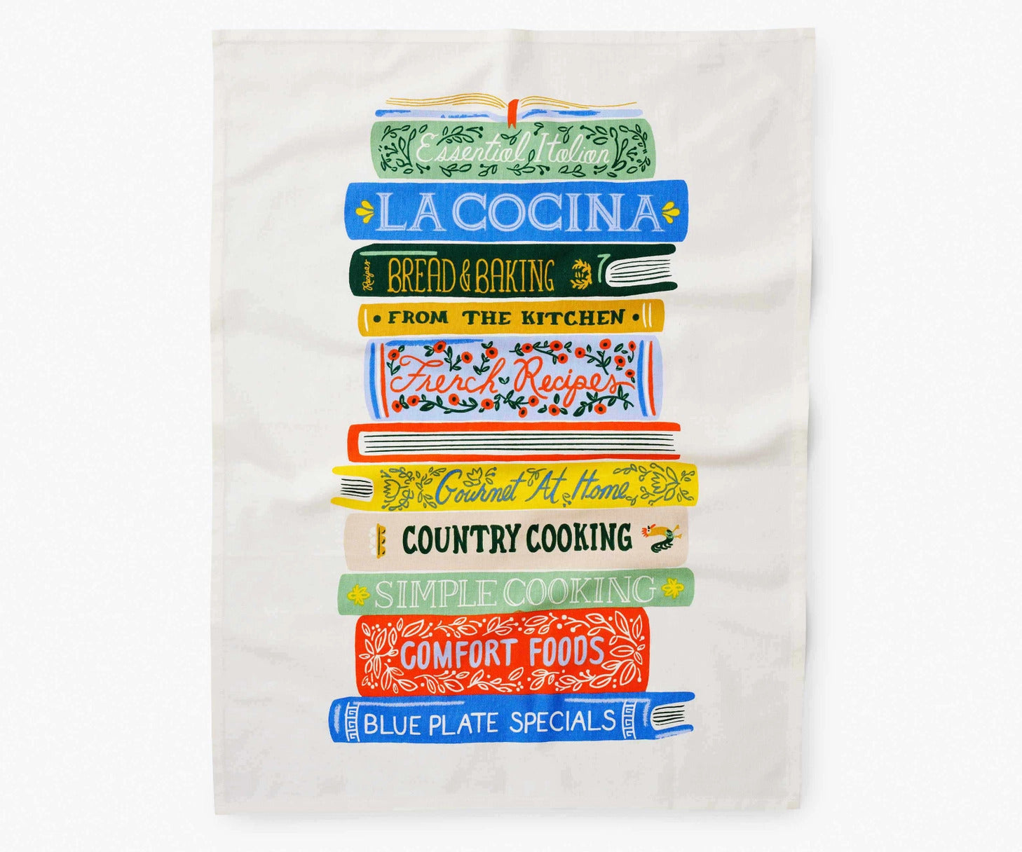 Cookbooks Fields Tea Towel