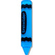 Crayon Mini Brooch Blue