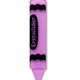 Crayon Mini Brooch Purple