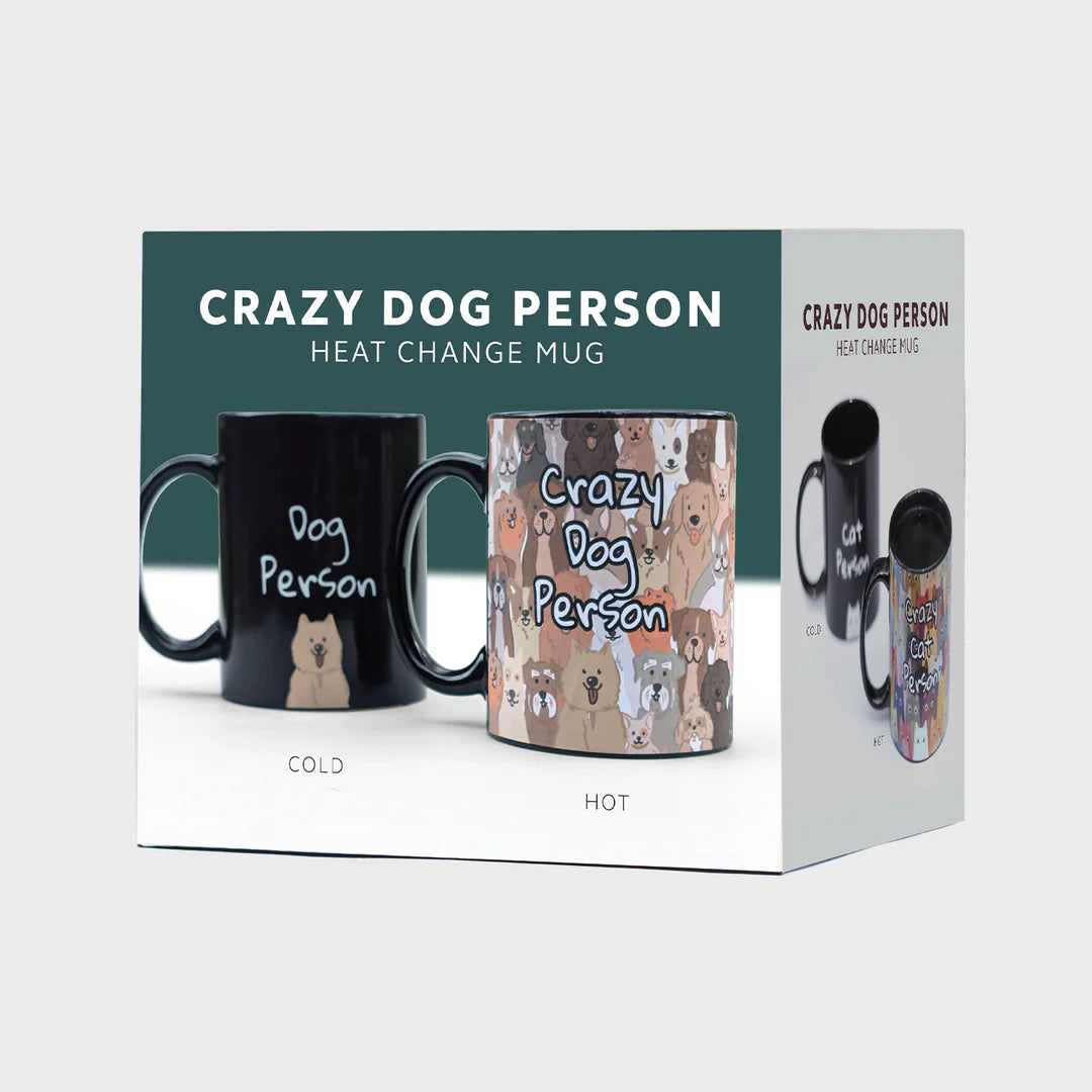 Crazy Dog Person Heat Change Mug