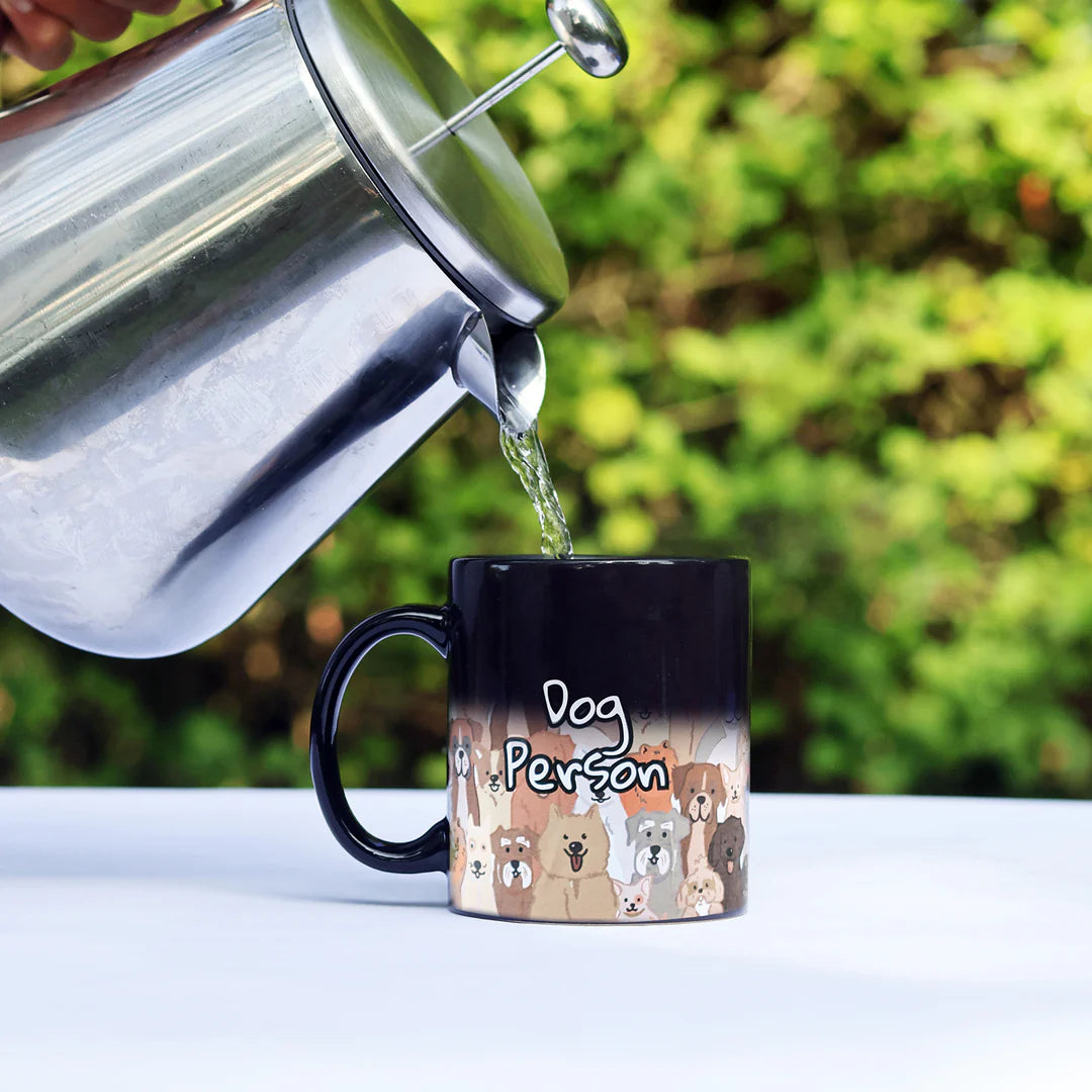 Crazy Dog Person Heat Change Mug
