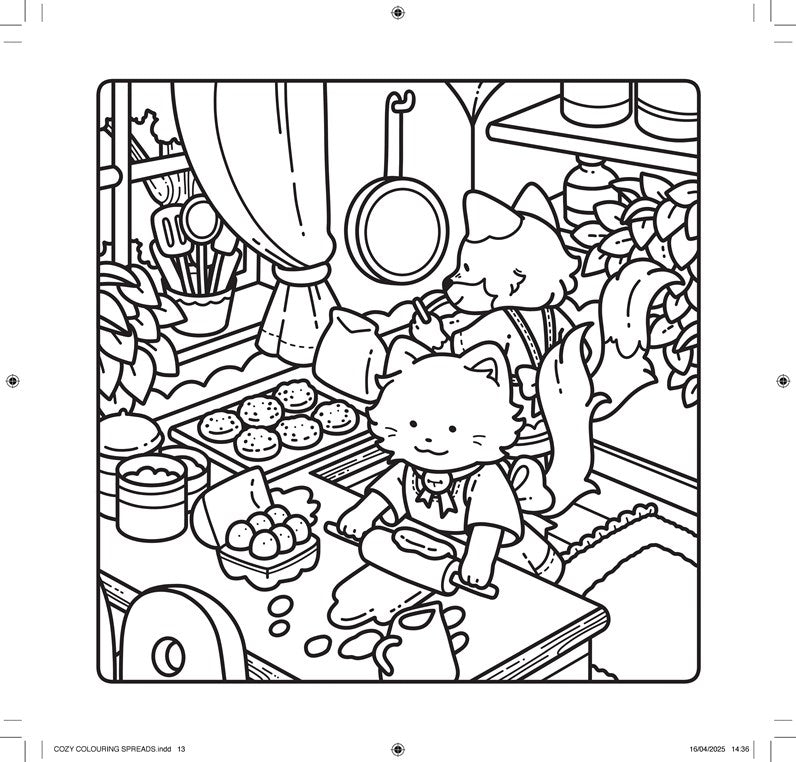 Cute & Cosy: Cuddly Days - A Simple, Snuggly Colouring Book