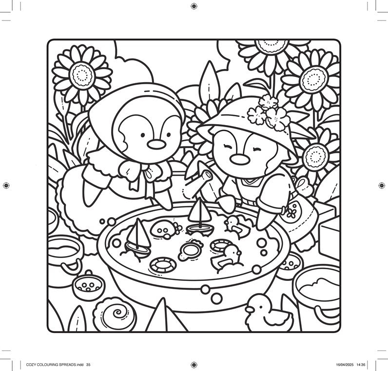 Cute & Cosy: Cuddly Days - A Simple, Snuggly Colouring Book