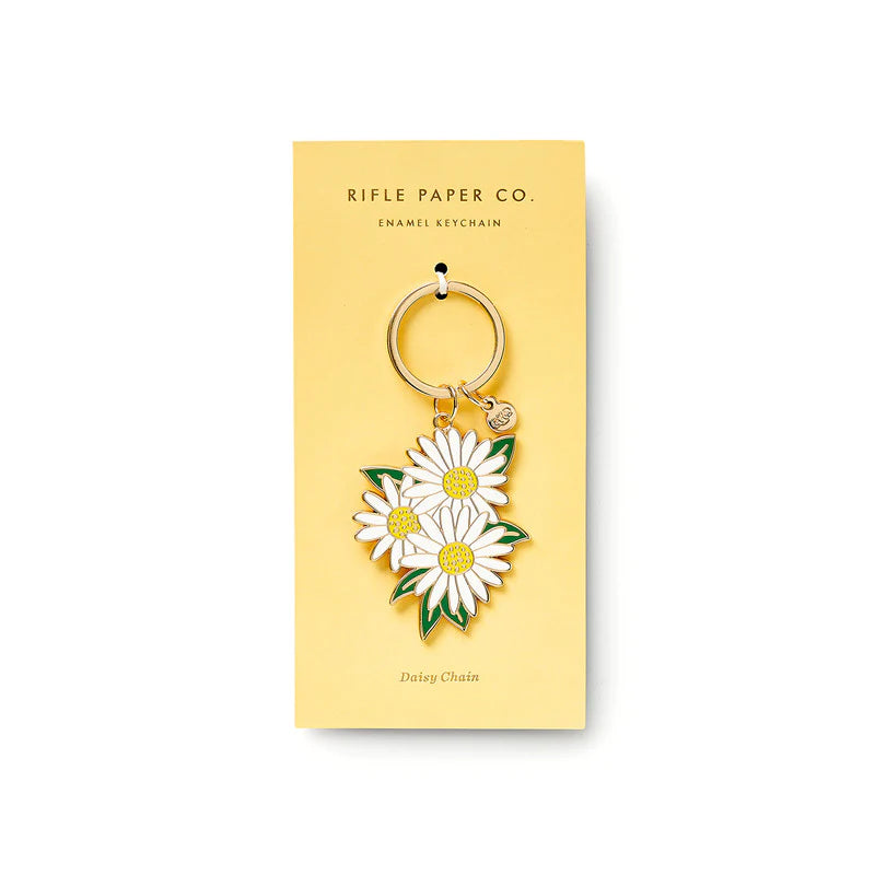 Daisies Enamel Keychain