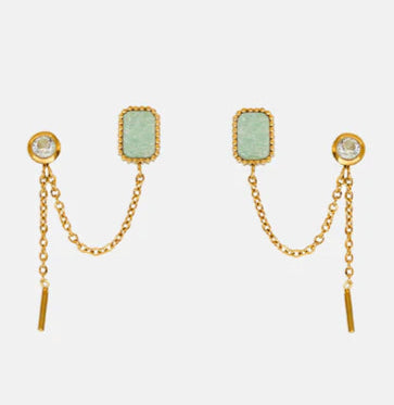 Damona Earrings Aventurine