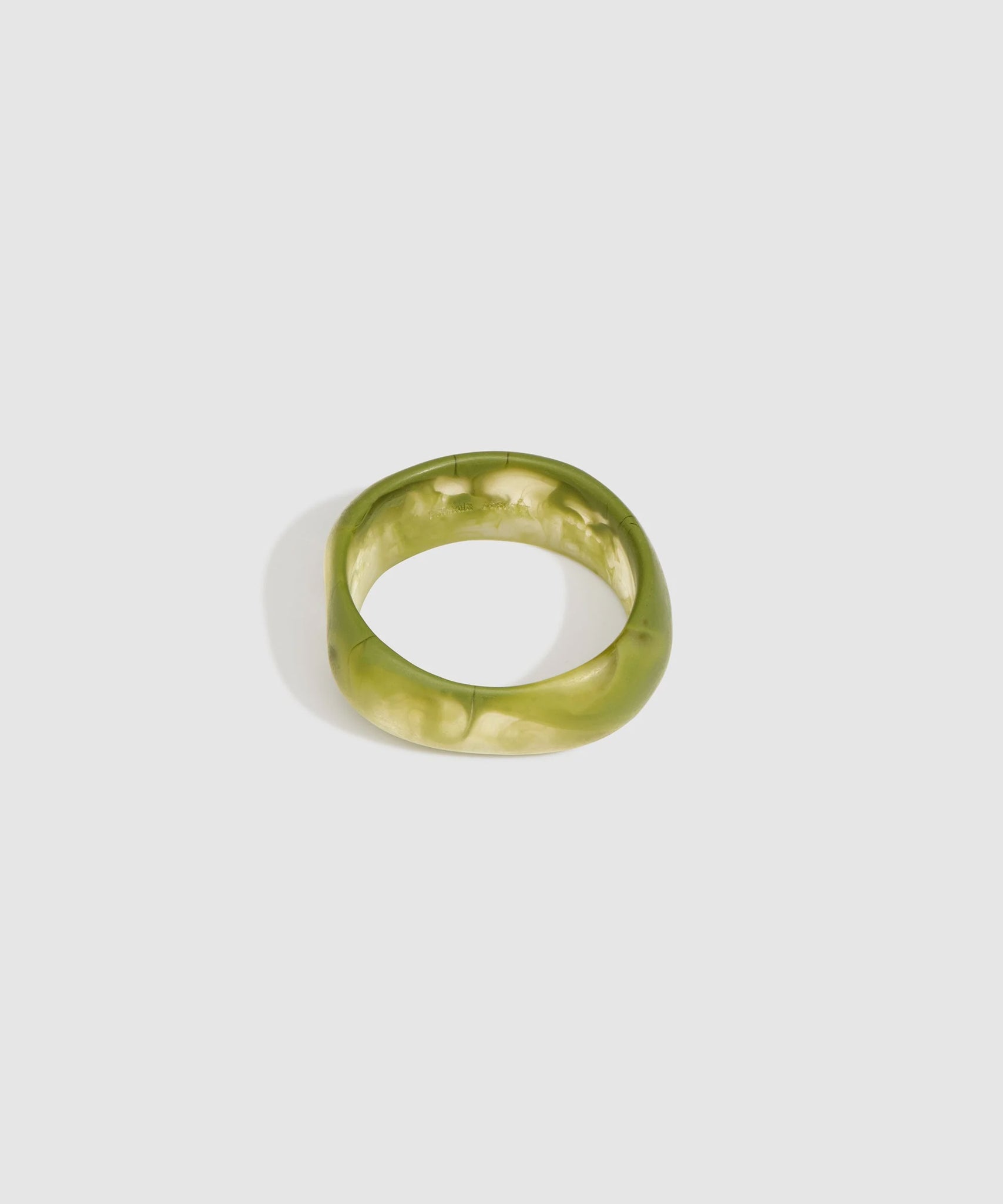 Large Organic Bangle Olive Large