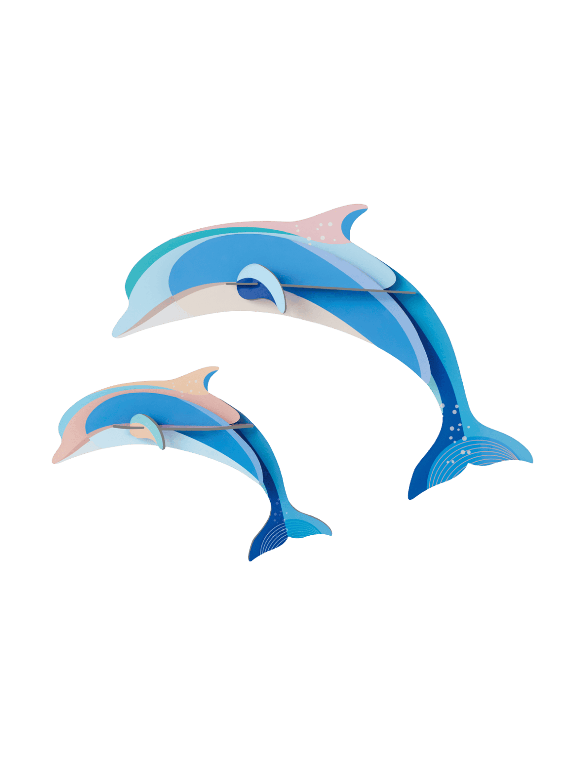 Dolphin Couple A4 Sea Creatures Wall Art