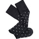 Dotty Long Socks Black