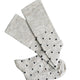 Dotty Long Socks Marble