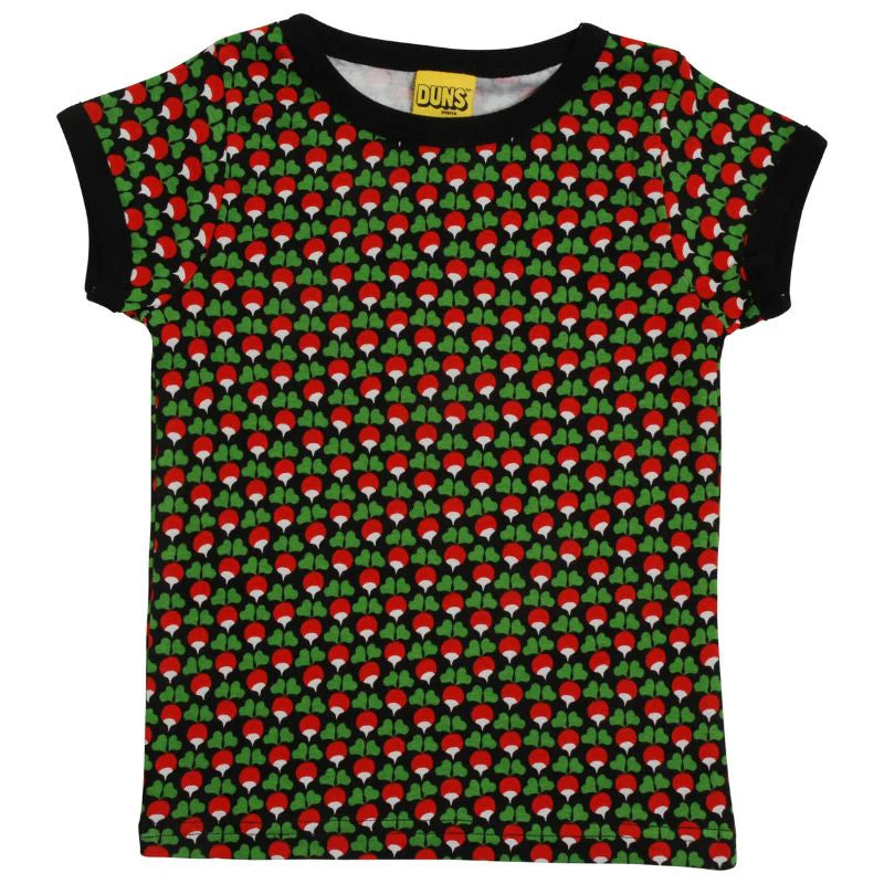 Mini Radish Black Kids T-Shirt