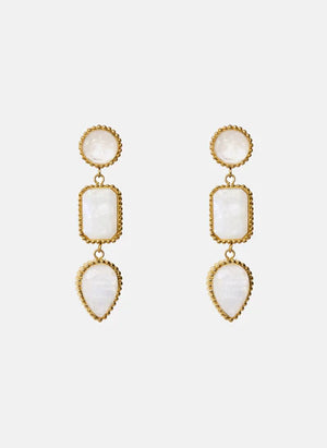 Persephone Earrings Moonstone