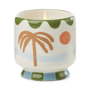 Adopo 8oz Ceramic Candle Palm Tree - Lush Palms