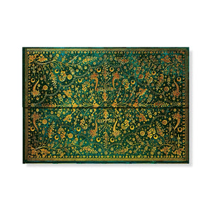 Emerald Flower Document Folder