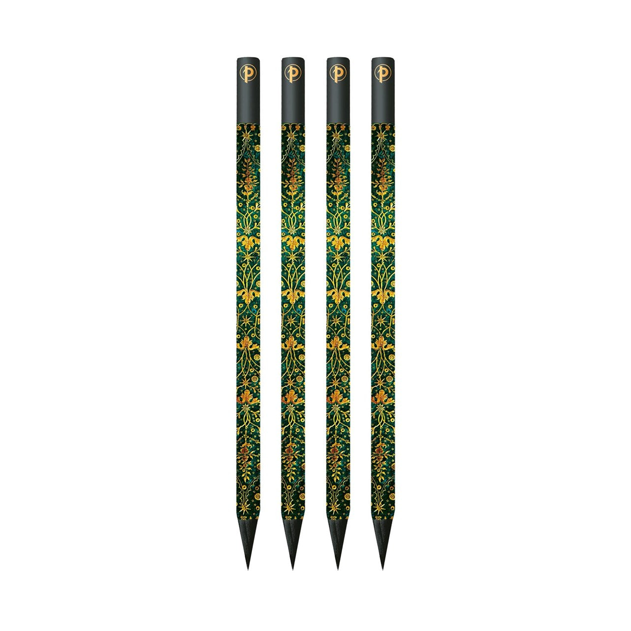 Emerald Flower Pencils 4 Pack