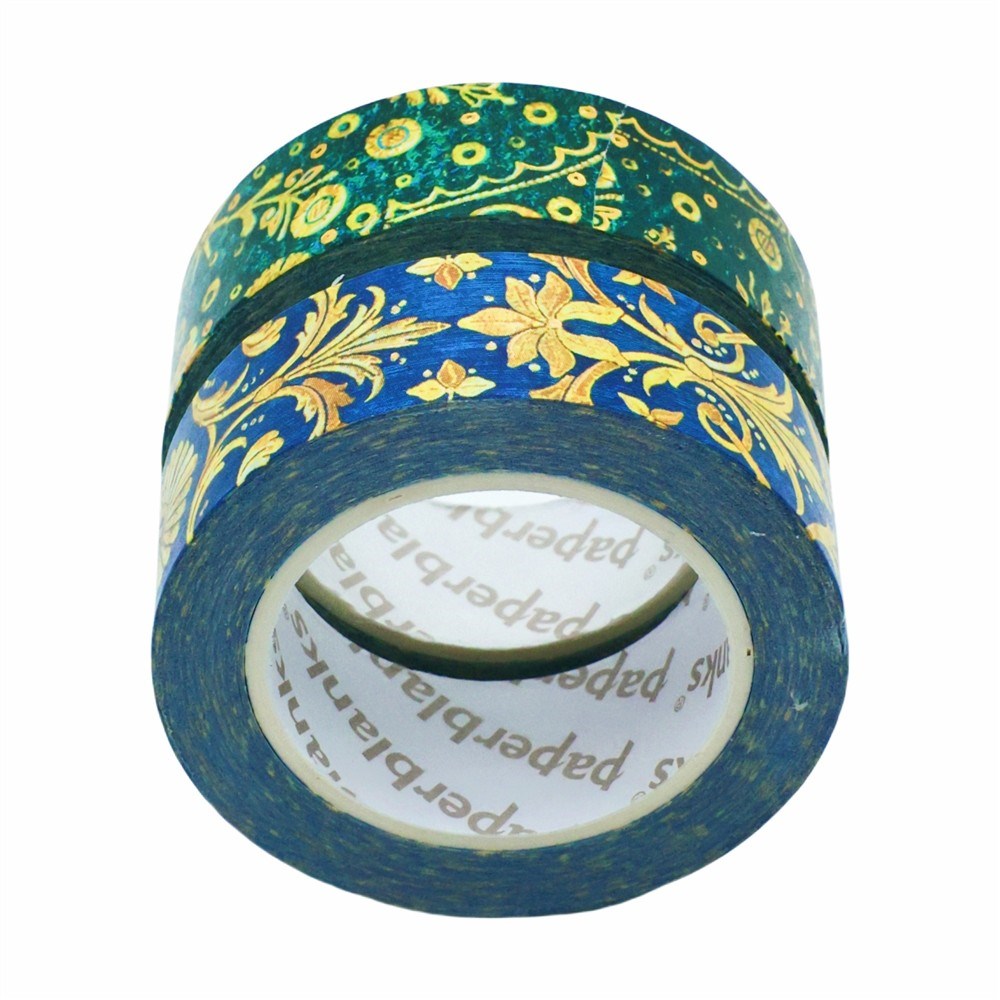 Emerald Flower/Silk Sky Washi Tape