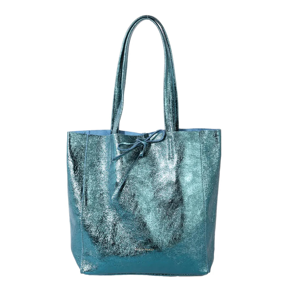 Emerald Metallic Tote Bag