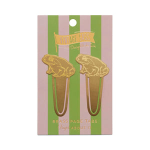 Vintage Sass Brass Page Tabs - Froget About It