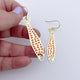 Midi Fishy Earrings Gold & Orange