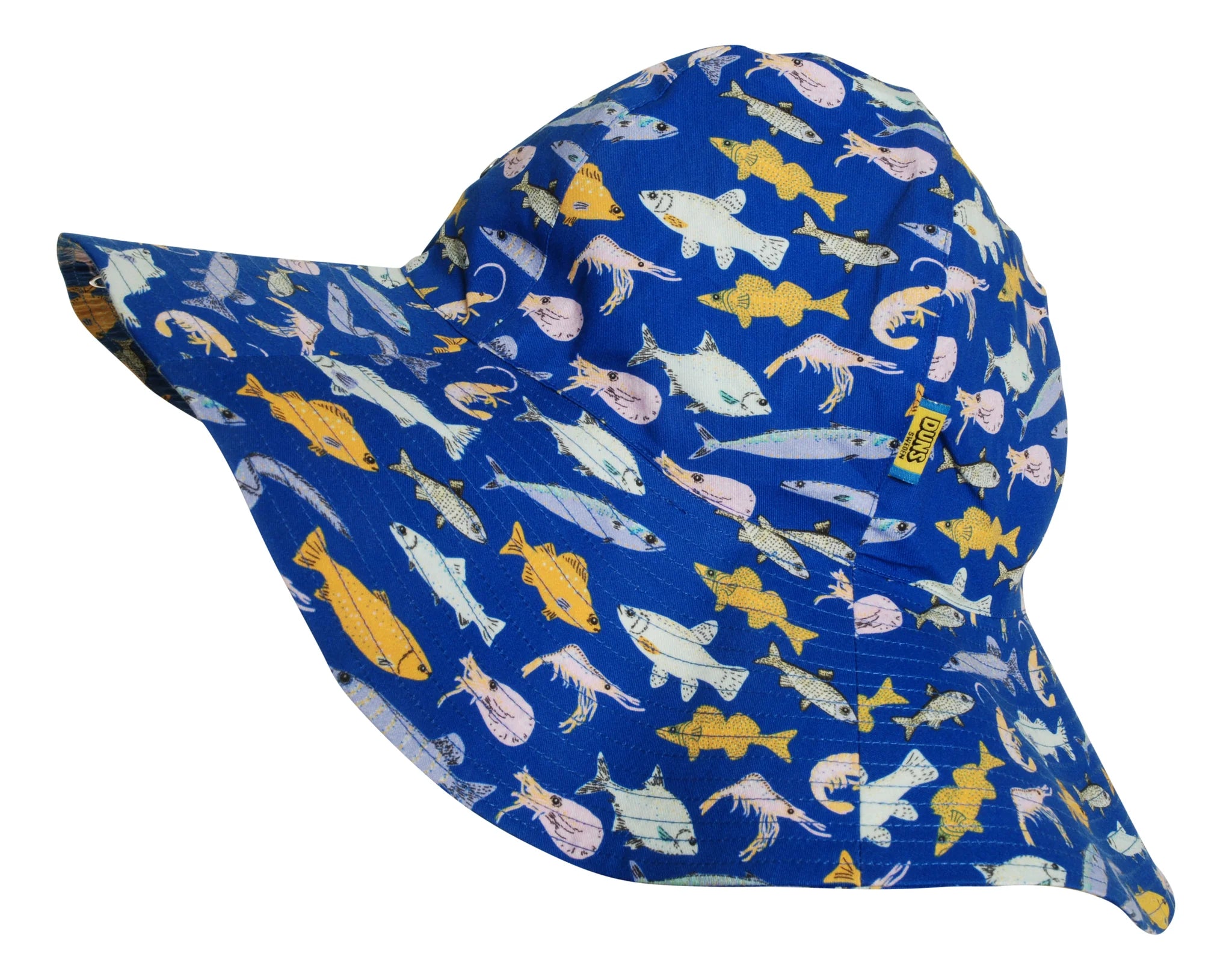Fish Blue Sun Hat QAGOMA Store fish-blue-sun-hat-qagoma-store