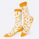 Flower Power Orange Socks