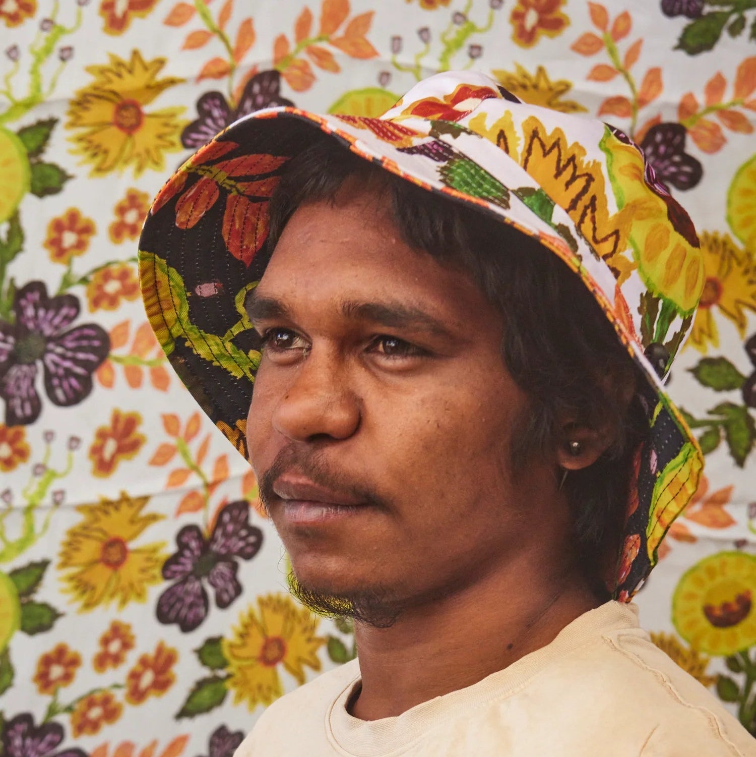 Native Flowers Reversible Bucket Hat