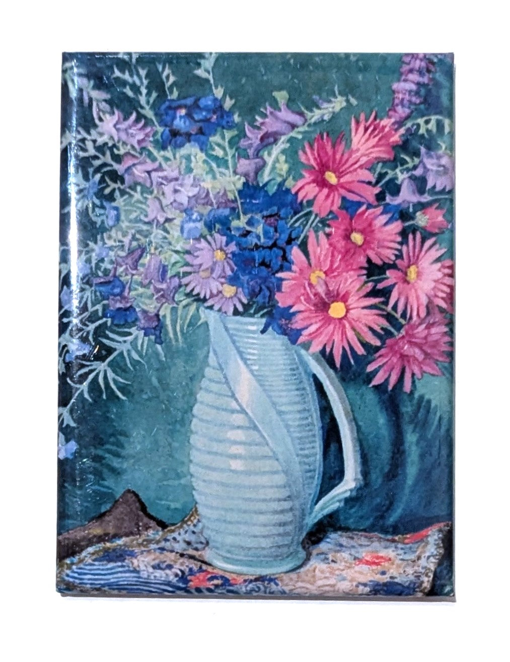 Green Vase With Gerberas Magnet