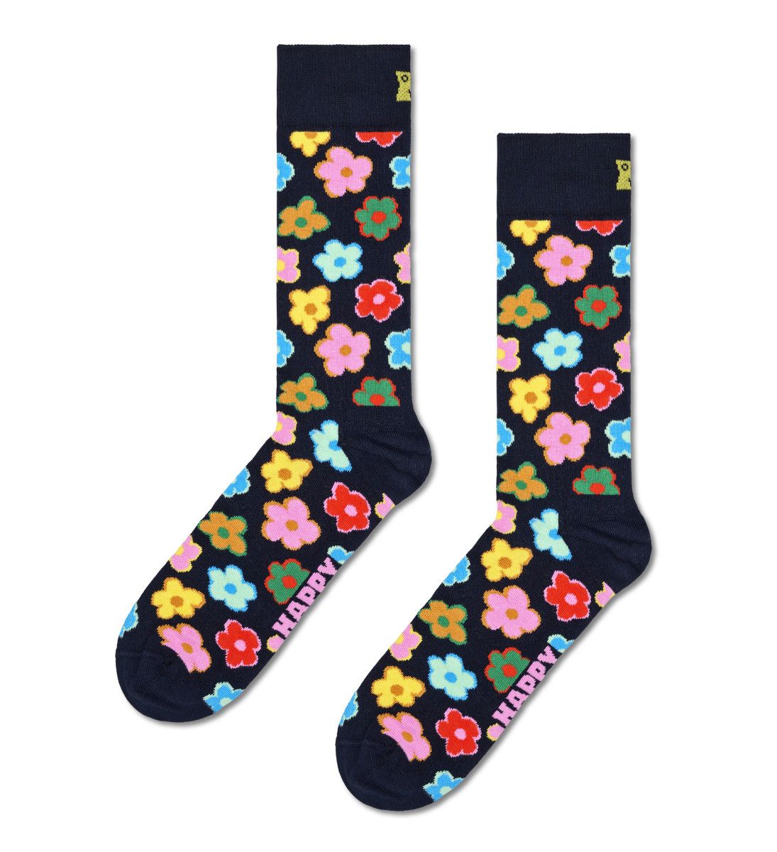 Flower Socks Black