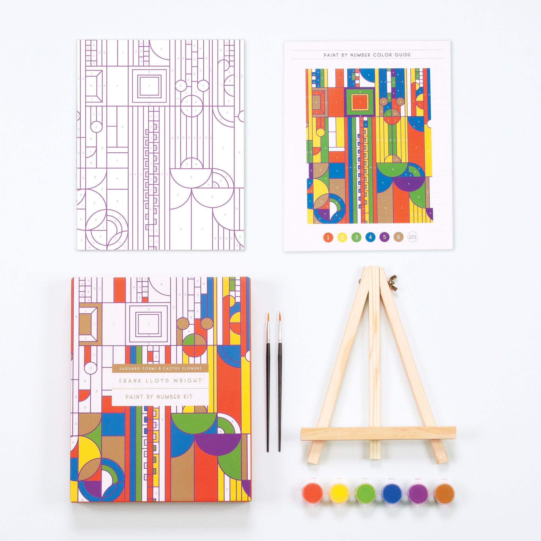 Paint By Numbers Kit: Frank Lloyd Wright Cactus & Form